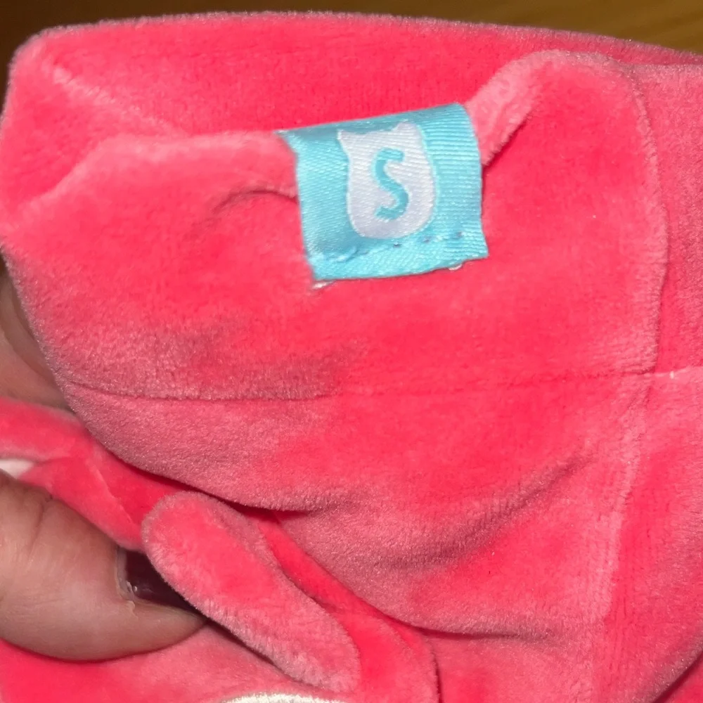 NWT Squishmallows Pink Fox plush beanie, hat, glove, and mittens set small